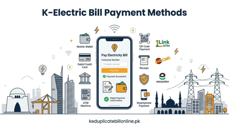 K-Electric bill payment methods