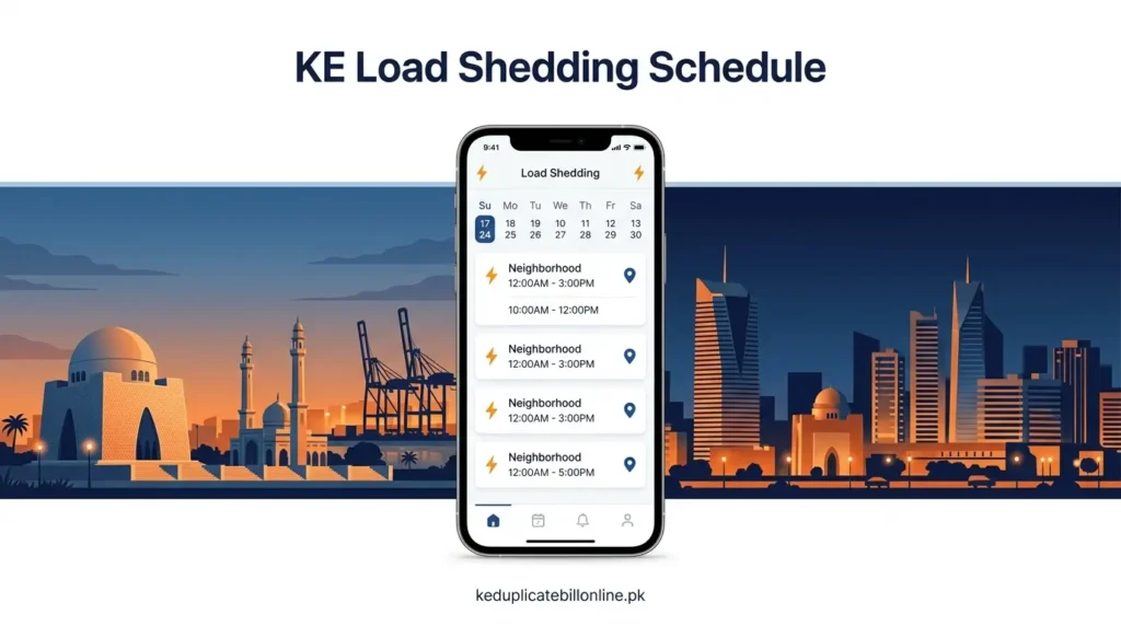 KE load shedding schedule